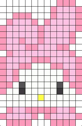 Tiny My Melody Perler Bead Pattern Bead Sprites Characters Fuse Bead