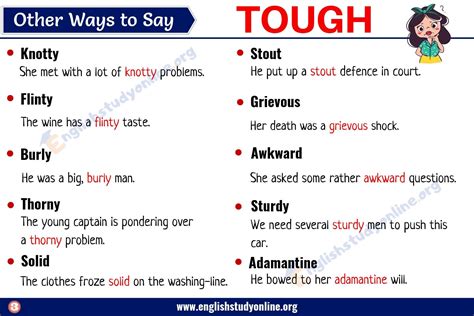 Tough Synonym List Of 25 Useful Words To Use Instead Of Tough