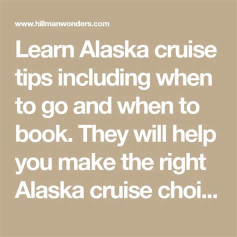 Learn Alaska Cruise Tips Including When To Go And When To Book They