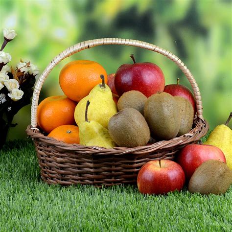 Palatable Basket Of Fruits Fruits