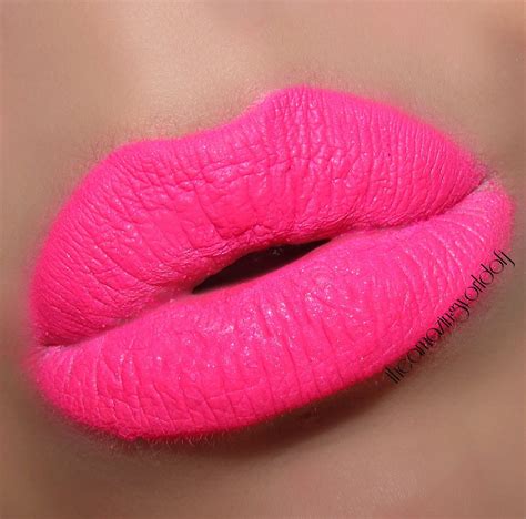 Neon Pink Lips Coloured Raine Star Gazers Glitter Icy Girl Makeup