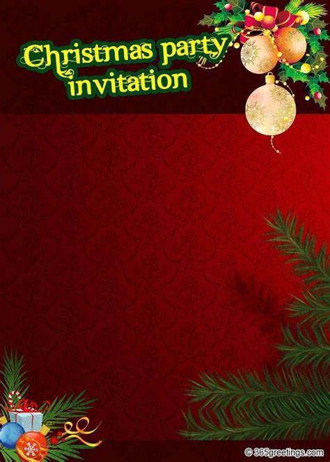 I really like this design because of the traditional colors and the simplicity makes it very easy on the eyes. christmas-party-invitations-template - Easyday