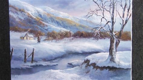 Christmas In The Mountains Painting Demo Youtube