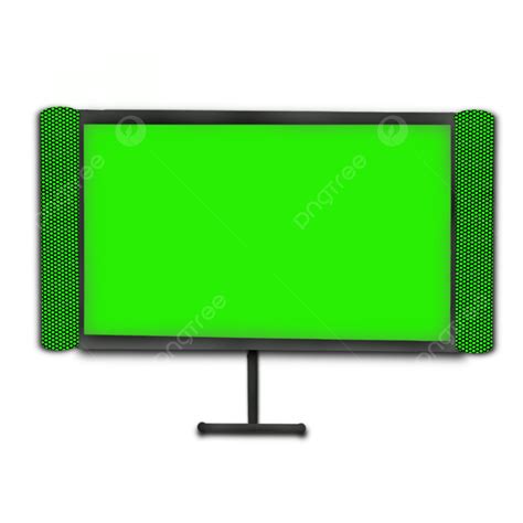 Green Screen And Speaker On The Side Green Screen Television Screen