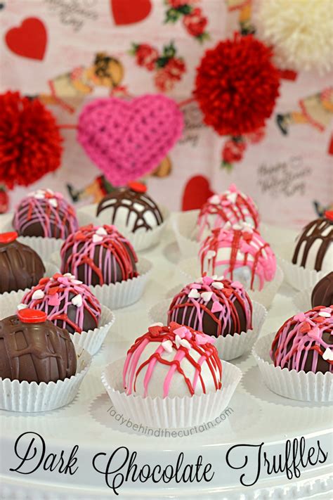 Dark Chocolate Truffle Recipe Valentines Day Anniversary Dinner Party