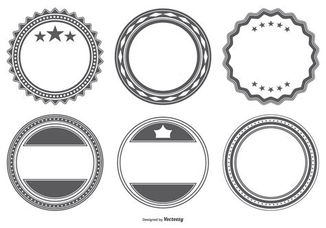 Blank Vector Badge Shapes Download Free Vector Art Stock Graphics