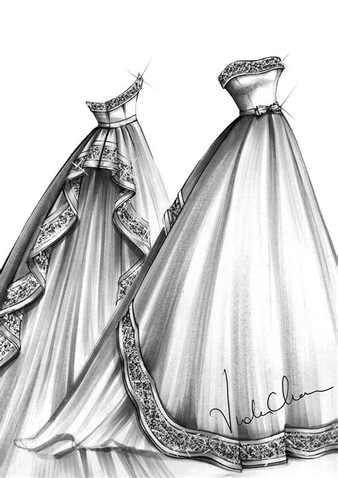 Pin By Viola Chan On Viola Chan Sketches Fashion Illustration Dresses