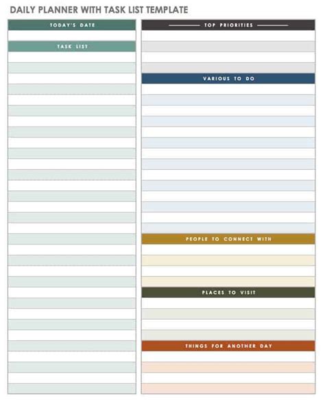 15 Daily Task Planner Template Doctemplates