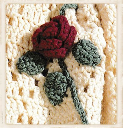 Vintage Crochet Pattern Rambling Roses Victorian Afghan Etsy