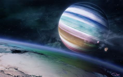 Planet Space Digital Art Qauz Space Art Wallpaper Art And