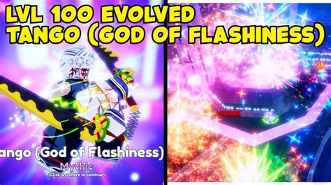 Lvl 100 Evolved Tengen God Of Flashiness Showcase In Anime Adventure