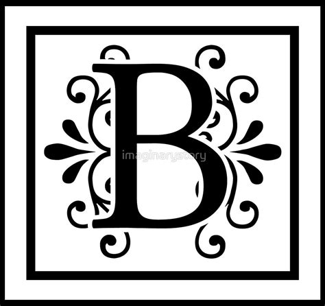 "Letter B Monogram" by imaginarystory | Redbubble