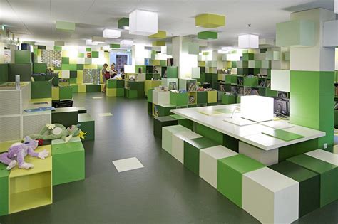 Modern Library Interiors Hawk Haven