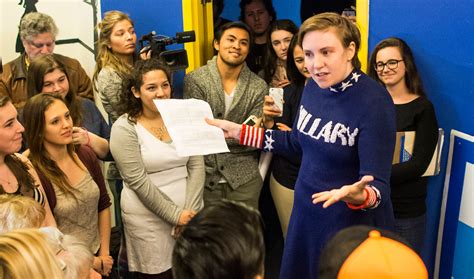 Lena Dunham Shows Her Support for Hillary Clinton | Abby Wambach, Hillary Clinton, Lena Dunham 