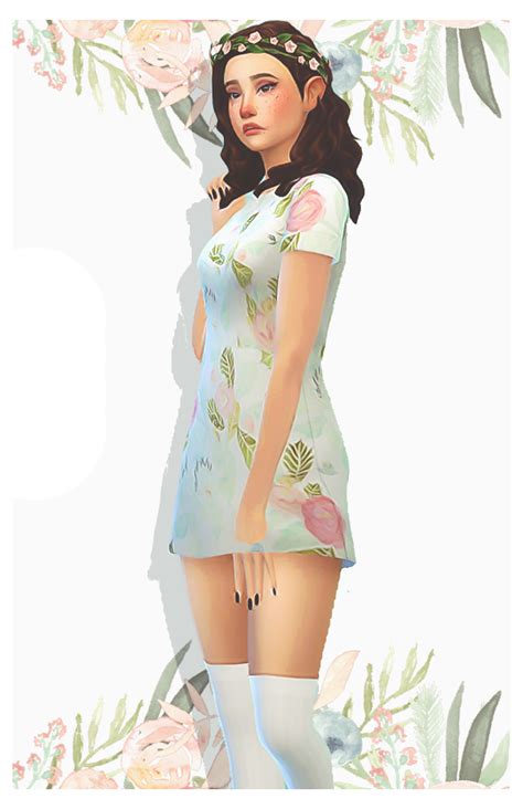 Floral Cabana Dress Recolor• 5 Swatches • You Need The Mesh By Dear