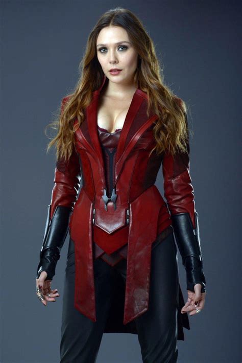 New Elizabeth Olsen As Scarlet Witch In Promotional Photo From Avengers