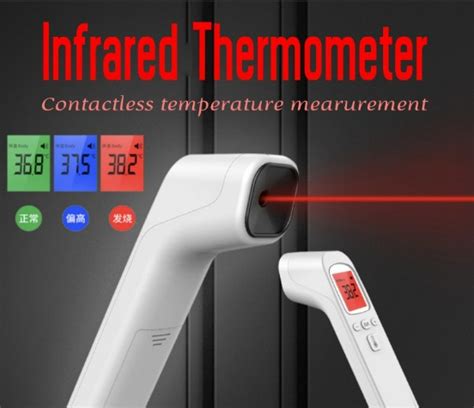 Infrared Thermometer Contactless Large Lcd Display Clinical Handheld