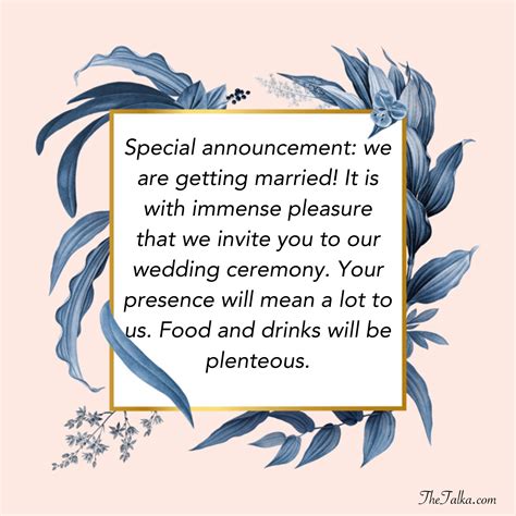 Wedding Invitation Messages Wedding Invitation Message Wedding