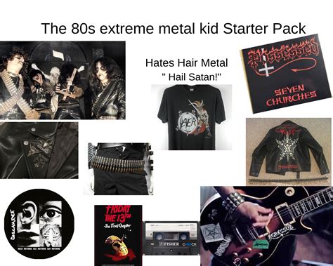 The 80s Extreme Metal Kid Starter Pack Rstarterpacks
