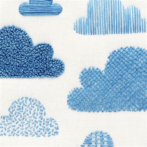 See more ideas about embroidery patterns, embroidery designs, hand embroidery. Clouds embroidery | Embroidery kits, Hand embroidery kit ...