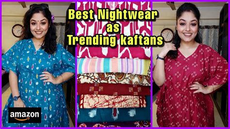 Amazon HaulDailywear Kaftans Nightwear Cotton Ethnic Print Ikkat