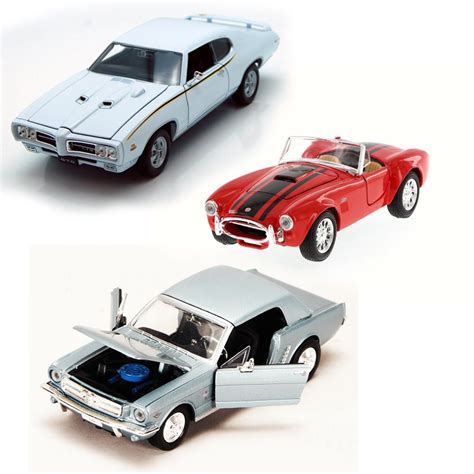 Best Of 1960s Muscle Cars Diecast Set 48 Set Of Three 124 Scale Diecast Model Cars