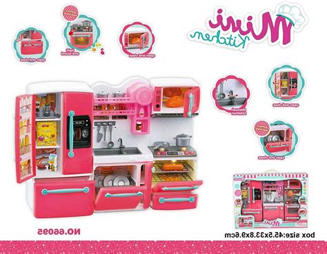 66095 Pink Happy Kitchen Play Set Barbie Compatible