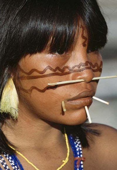 Yanomami Woman Venezuela This Tribe Lives Along The Amazon As A Result Of Encroaching