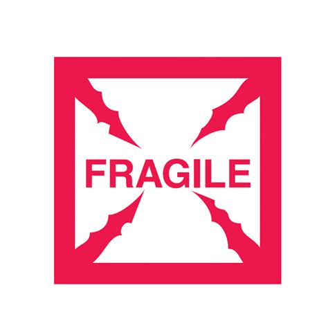 Brady Shipping Label Fragile 500 Per Roll Go Industrial