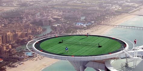A Tennis Court On Top Of A Dubai Tower Veryexpensive