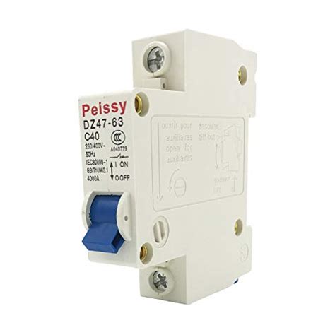 Peissy Din Rail Mount Circuit Breaker Low Voltage 40a 230v400v 1 Pole