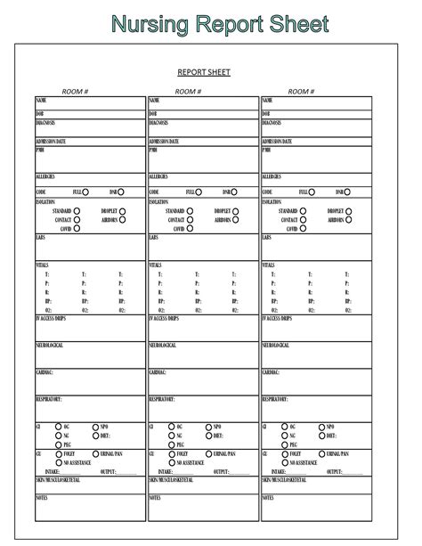 Free Printable Nursing Report Sheet Heres A Cheat Sheet Table Porn Sex Picture