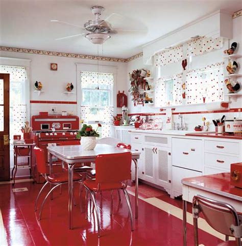 Red Retro Kitchen Pandas House