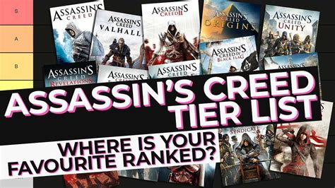 Assassin S Creed Tier List All Ac Games Ranked Youtube