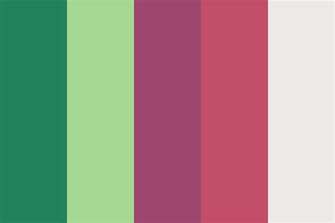 Green And Raspberry Tones Color Palette Green Colour Palette Green