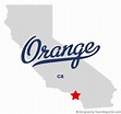 Map of Orange, CA, California