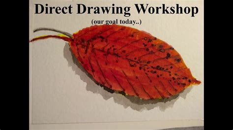 Direct Drawing Workshop With Pam Gunn Youtube