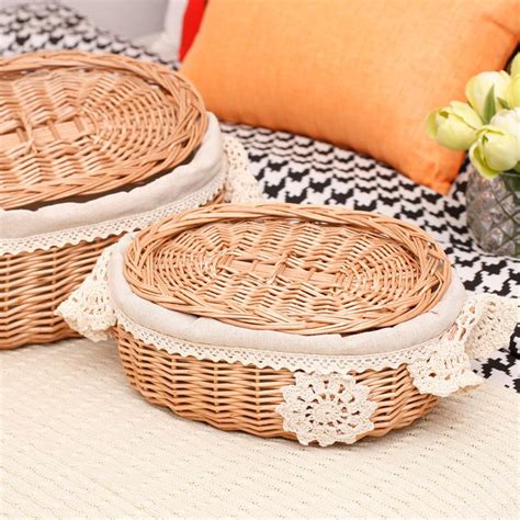 Wall of baskets sounds like a project that could eat up your afternoon, but this simply diy 2 idea is actually quite easy. Wicker Rattan Storage Basket Large With Lid Snack Basket ...