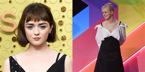 Maisie Williams Looks Unrecognizable With Bleached Eyebrows At Brit