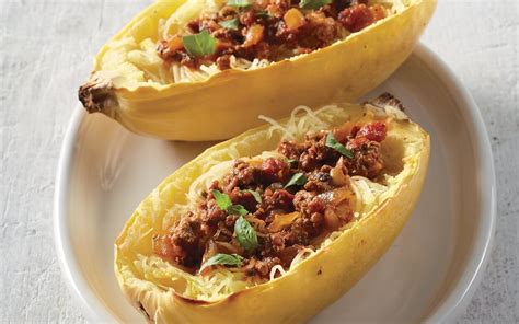 Slow Cooker Spaghetti Squash With Turkey Meat Sauce Parade