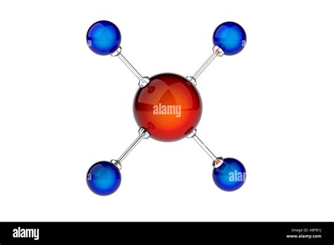 Ch4 Or Methane Gas Molecule Model Stock Photo Alamy
