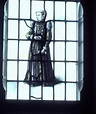 Sabina of Bavaria, Egmont's wife, as depicted on the glass-in-lead ...