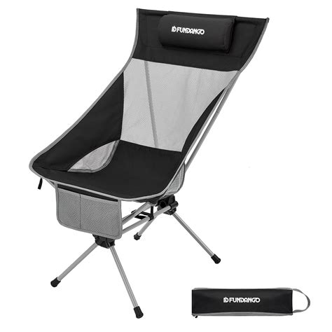 Buy Fundango 2 Tubes Ultralight Folding Camping Chair Mesh High Back