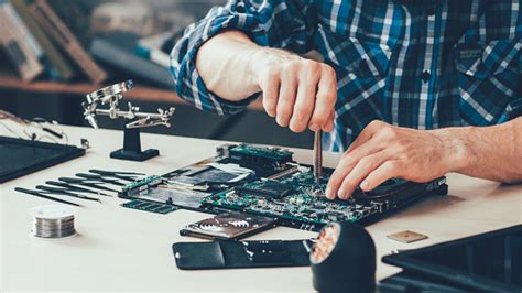 Computer Repair Engineer Pc Electronic Hardware Stock Photo Download