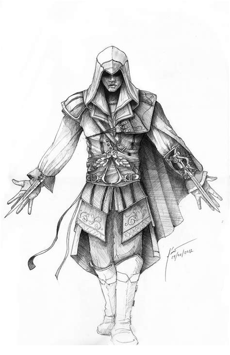Assassins Creed Fan Art By Elfino On Deviantart Desenho Do Assassins