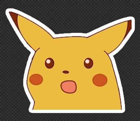 Surprised Pikachu Meme Cute Stickers Print Stickers Anime Stickers