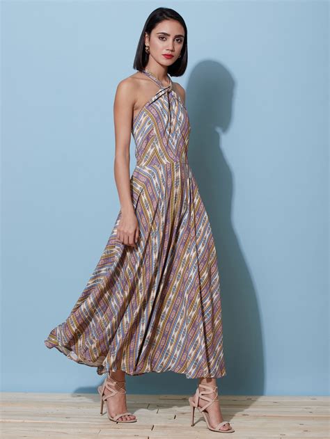 Buy Multi Coloured Geometric Midi Dress Online Label Ritu Kumar