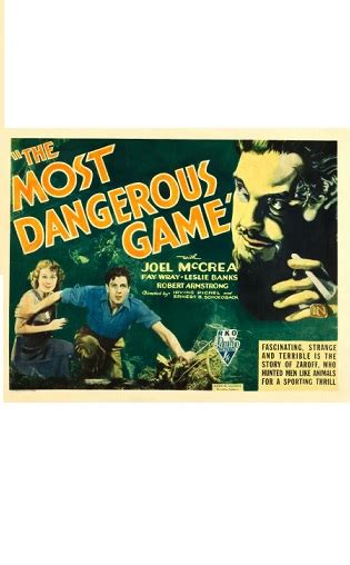 1932 The Most Dangerous Game Poster 22705