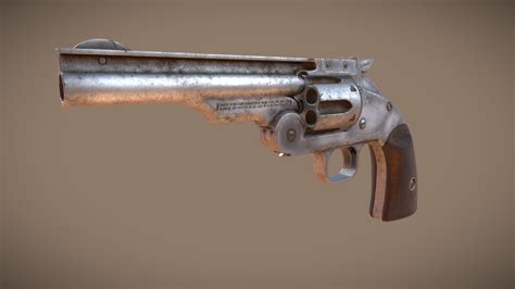 Smith And Wesson Model 3 Schofield Revolver 3d Model By Amonkalagin