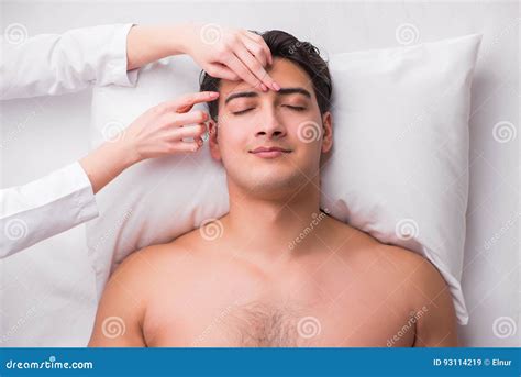 The Handsome Man In Spa Massage Concept Stock Image Image Of Massage